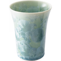 清水焼　花結晶（緑）フリーカップ