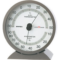 エンペックス　スーパーＥＸ・温湿度計 シルバー 