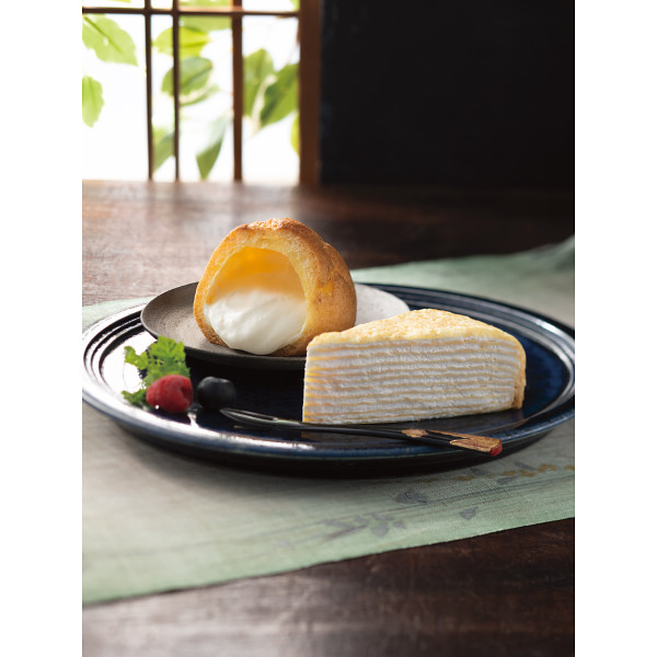 北海道ミルクレープ＆シュークリームセットのサムネイル画像1
