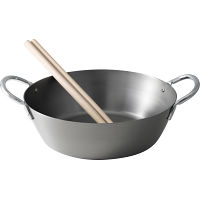 ダンチュウ　鉄天ぷら鍋（２６ｃｍ）＆純銅おろし金