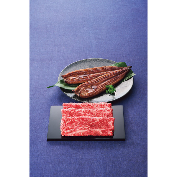 神戸ビーフ（モモすき焼き肉）＆鹿児島県産うなぎ蒲焼セットのサムネイル画像2