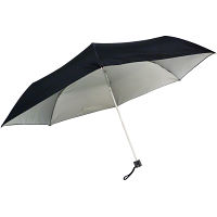 ＵＶ晴雨兼用　耐風式軽量ミニ傘 黒 
