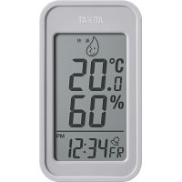 デジタル温湿度計 ウォームグレー 